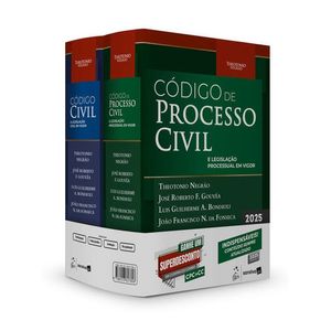 KIT - CODIGO CIVIL E LEGISLACAO CIVIL EM VIGOR E CODIGO DE PROCESSO CIVIL E LEGISLACAO PROCESSUAL EM VIGOR