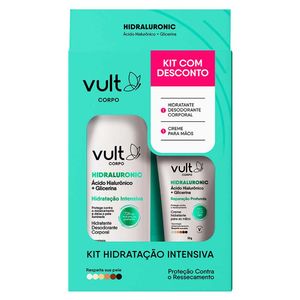 KIT VULT HIDRALURONICO GLICERINA CORPO+MAOS