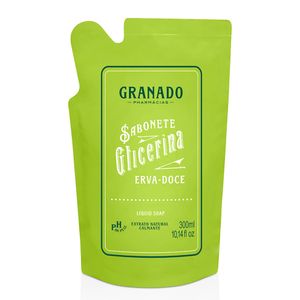 SABONETE LIQUIDO GRANADO GLICERINA ERVA DOCE REFIL 300ML