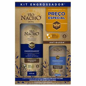 KIT SHAMPOO TIO NACHO ANTIQUEDA ENGROSSADOR 415ML+COND 200M