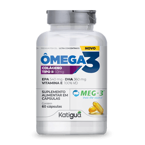 OMEGA 3 MEG3 + COLAGENO TIPOII KATIGUA 60CAP
