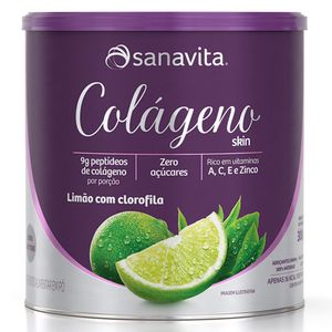 COLAGENO HIDROLISADO SANAVITA LIMAO + CLOROFILA 300G