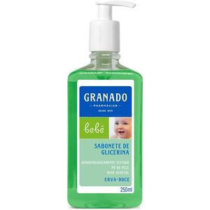 SABONETE LIQUIDO GRANADO BEBE GLICERINA ERVA DOCE 250ML PUMP