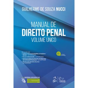 MANUAL DE DIREITO PENAL - VOLUME UNICO