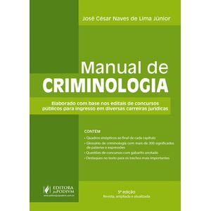 MANUAL DE CRIMINOLOGIA