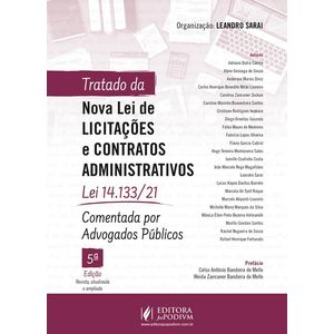 TRATADO DA NOVA LEI DE LICITACOES E CONTRATOS ADMINISTRATIVOS