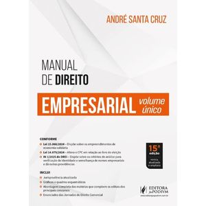 MANUAL DE DIREITO EMPRESARIAL - VOLUME UNICO