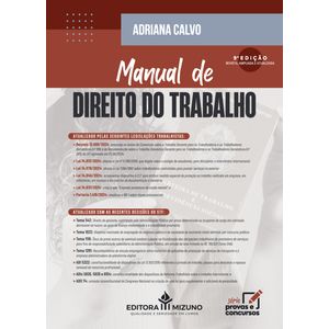 MANUAL DE DIREITO DO TRABALHO