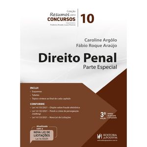 COLECAO RESUMOS PARA CONCURSOS V10 - DIREITO PENAL: PARTE ESPECIAL