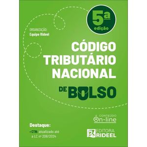 CTN DE BOLSO - CODIGO TRIBUTARIO NACIONAL