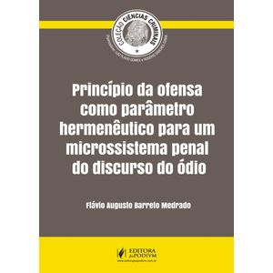 COLECAO CIENCIAS CRIMINAIS - PRINCIPIO DA OFENSA COMO PARAMETRO HERMENEUTICO PARA UM MICROSSISTEMA PENAL DO DISCURSO DO