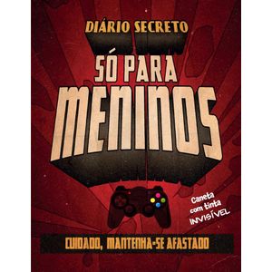 DIARIO SECRETO - SO PARA MENINOS VIDEOGAME COM CANETA MAGICA