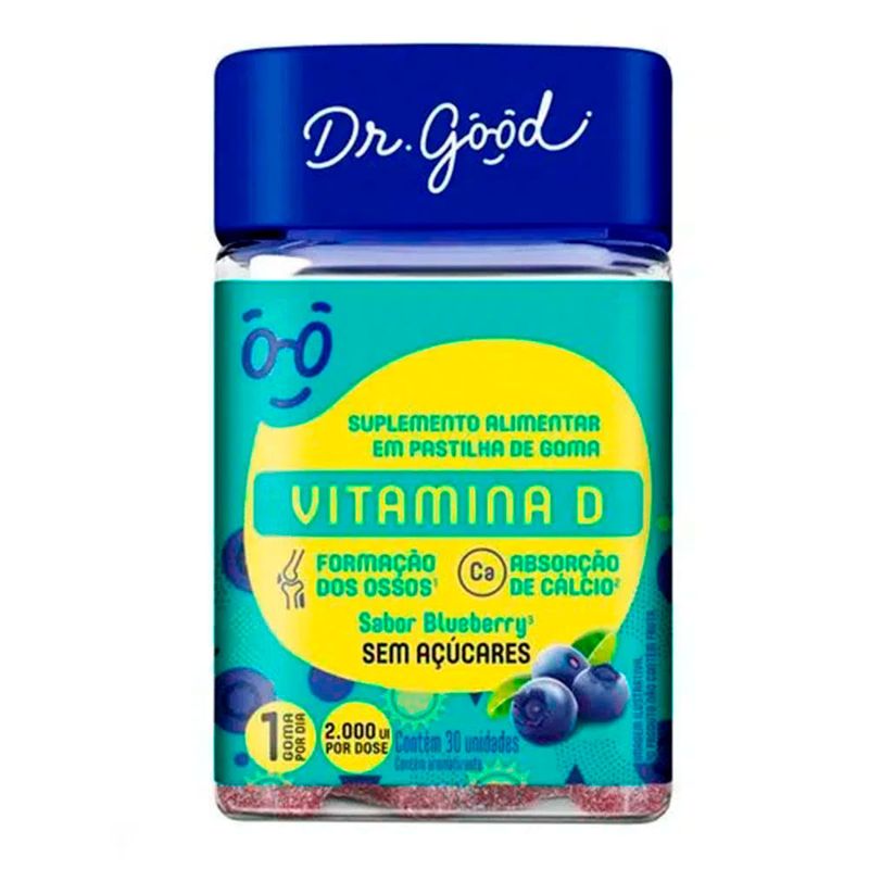 VITAMINA D 2.000UI DR GOOD SABOR BLUEBERRY 30GOMAS