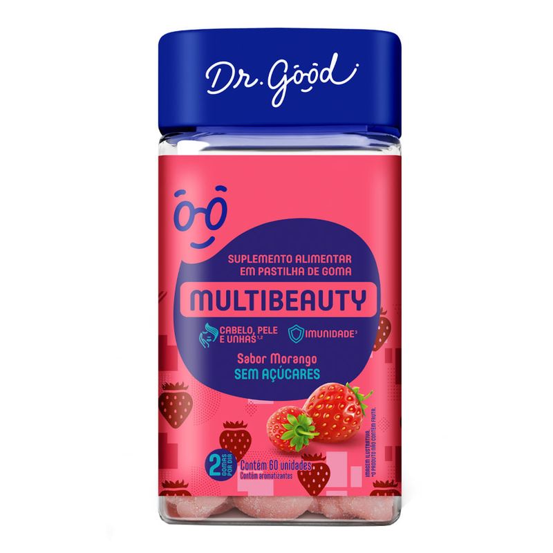 MULTIBEAUTY DR GOOD SABOR MORANGO 60GOMAS