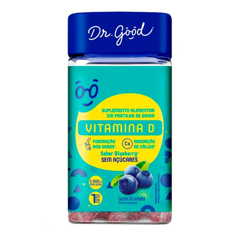 VITAMINA D 1.000UI DR GOOD SABOR BLUEBERRY 60GOMAS
