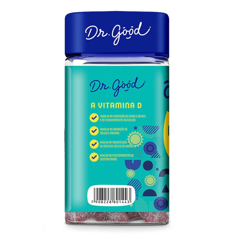 VITAMINA D 1.000UI DR GOOD SABOR BLUEBERRY 60GOMAS
