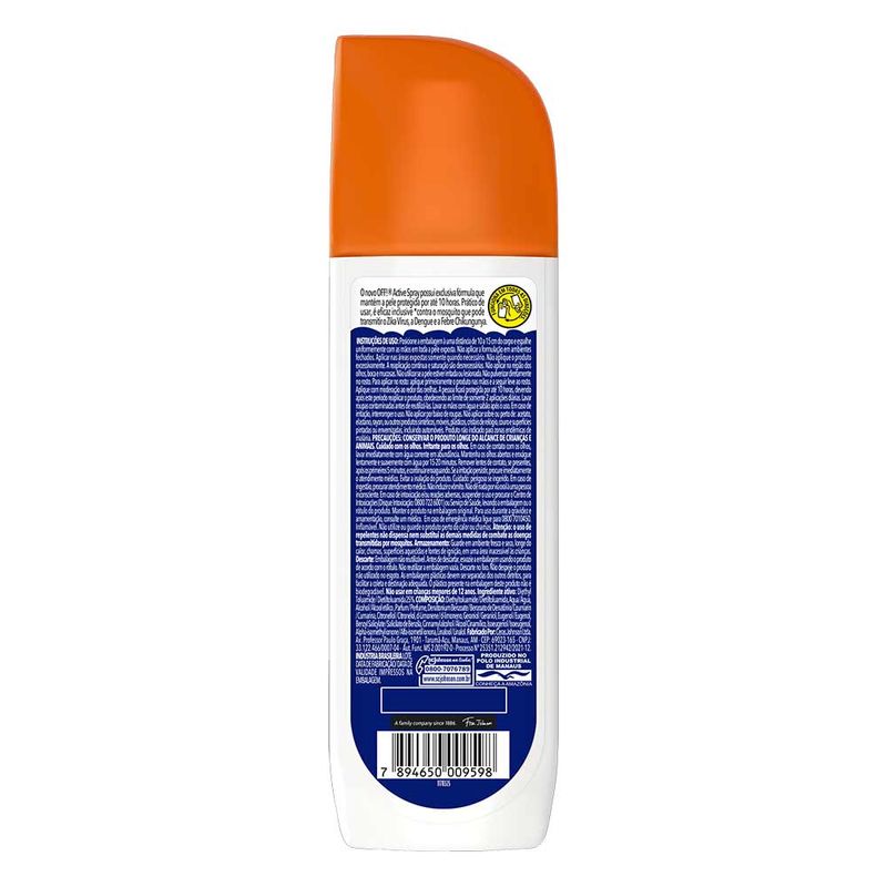 OFF ACTIVE REPELENTE SPRAY 170ML