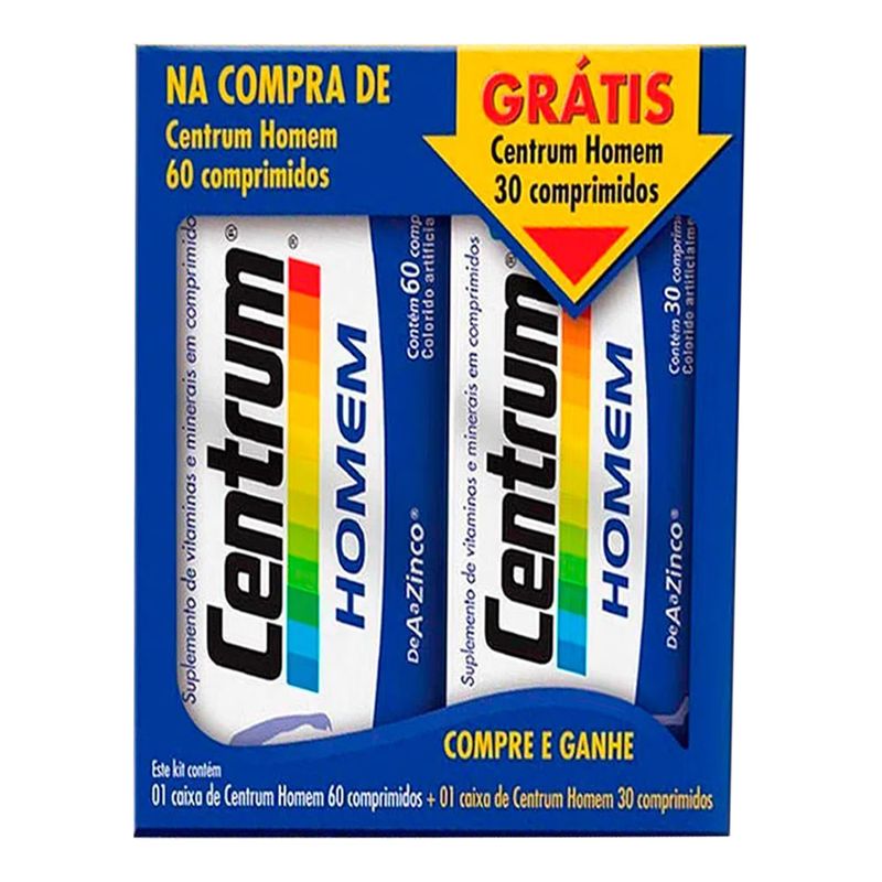 CENTRUM HOMEM 60CPR GRATIS 30CPR (EDIÇAO LIMITADA)