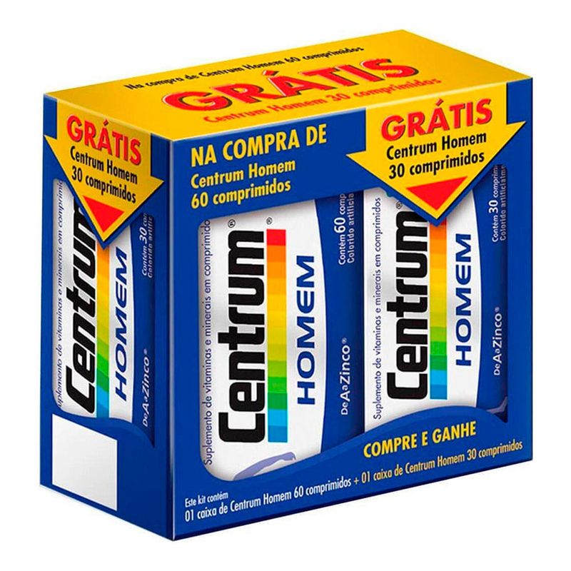 CENTRUM HOMEM 60CPR GRATIS 30CPR (EDIÇAO LIMITADA)
