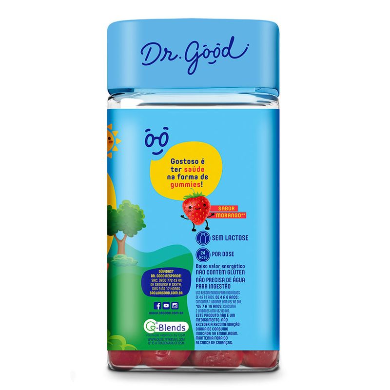 MULTIGOOD KIDS DR GOOD SABOR MORANGO 60GOMAS