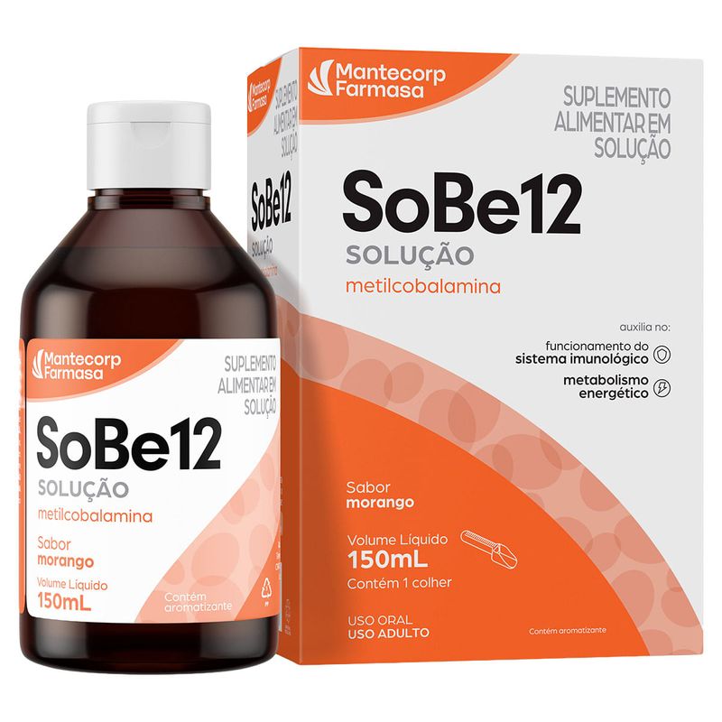 SOBE12 SOLUÇAO MORANGO 150ML