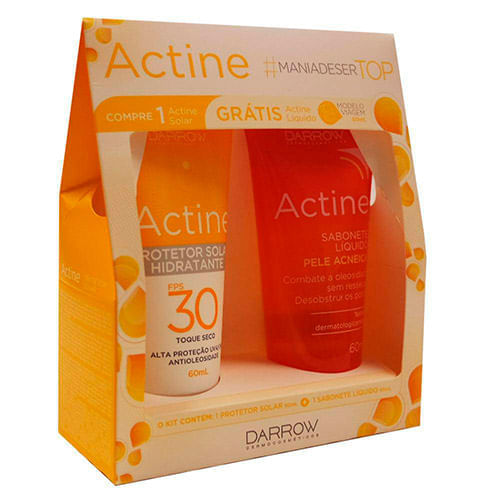 ACTINE PROTETOR SOLAR TOQUE SECO FPS30 120ML GRATIS ACTINE S