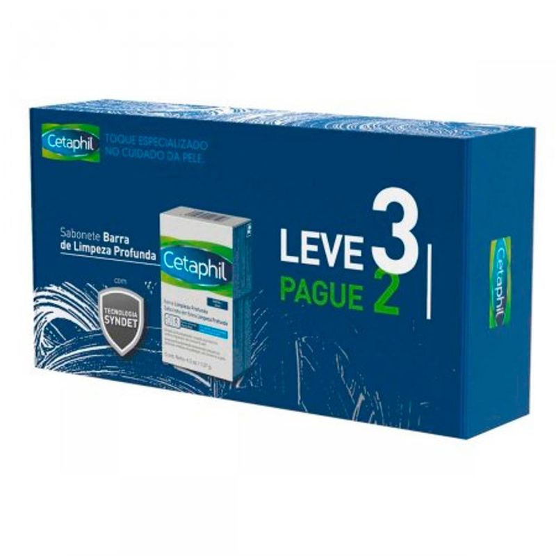 CETAPHIL SABONETE DE LIMPEZA LEVE3PAGUE2 127G