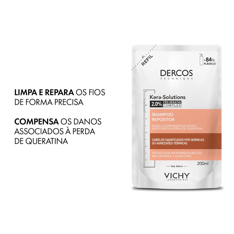 VICHY DERCOS SHAMPOO KERA SOLUTIONS REFIL 200ML