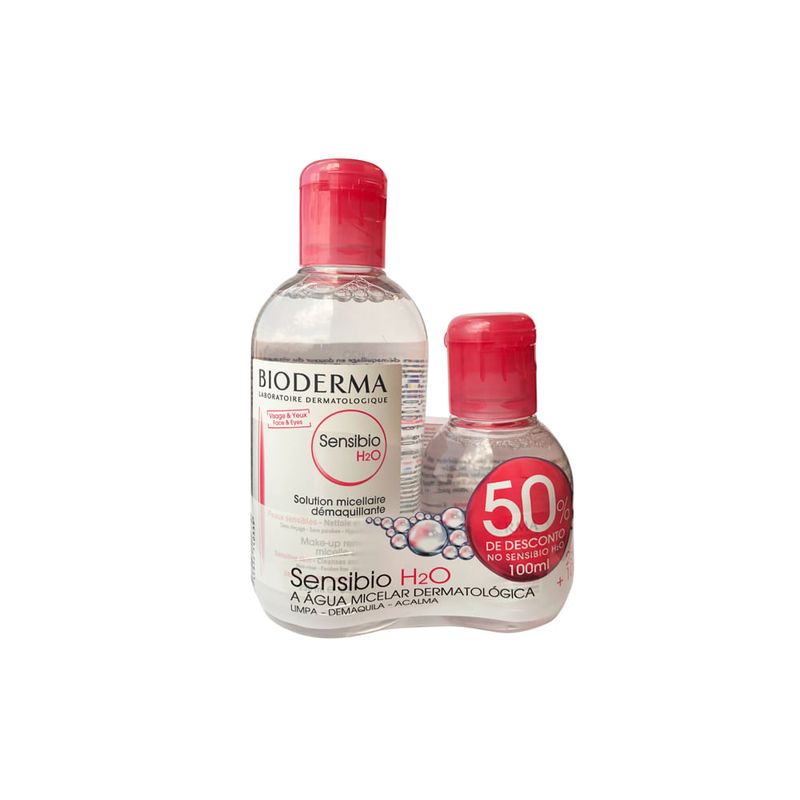 BIODERMA KIT SENSIBIO H20 SOLUÇAO MICELAR 250ML+100ML