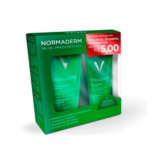 VICHY NORMADERM GEL DE LIMPEZA PROFUNDA 150G LEVE POR MAIS R