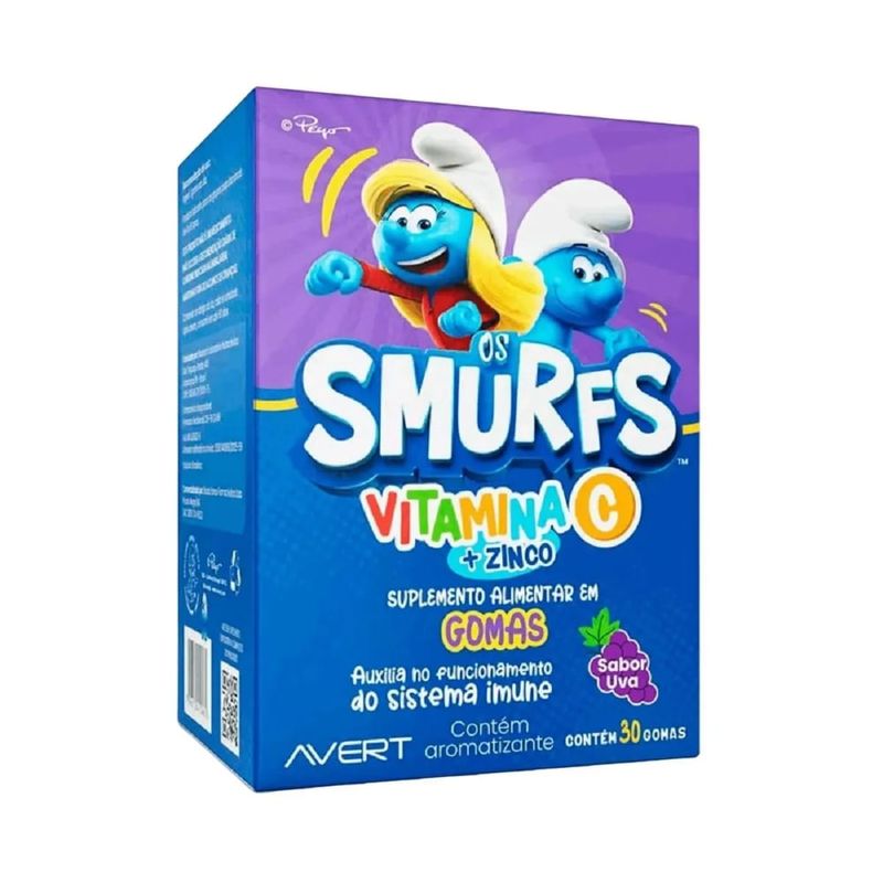 VITAMINA C + ZINCO SMURFS INFANTIL UVA 30GOMAS