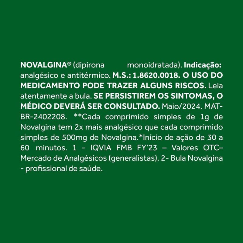 NOVALGINA 1G 20CPR