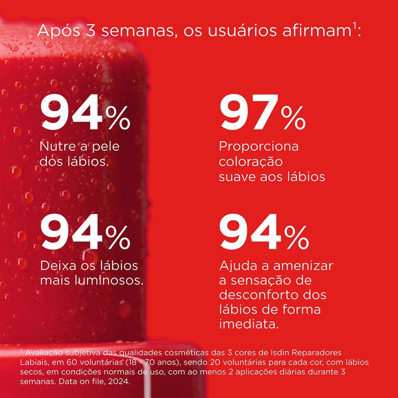 ISDIN REPARADOR LABIAL COM ACIDO HIALURONICO RED STICK 4G