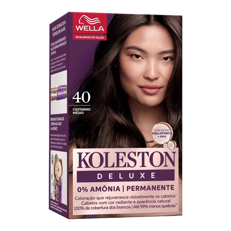 TINTURA KOLESTON DELUXE 40 CASTANHO MEDIO