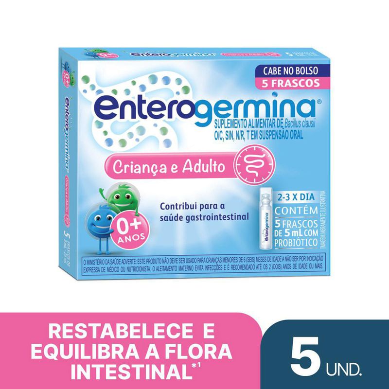 ENTEROGERMINA C/5 FRASCOS 5ML