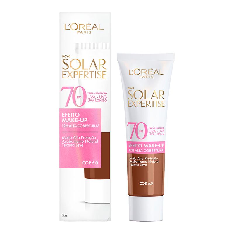 PROTETOR SOLAR LOREAL EXP EFEITO MAKE UP FPS70 COR 06 40G