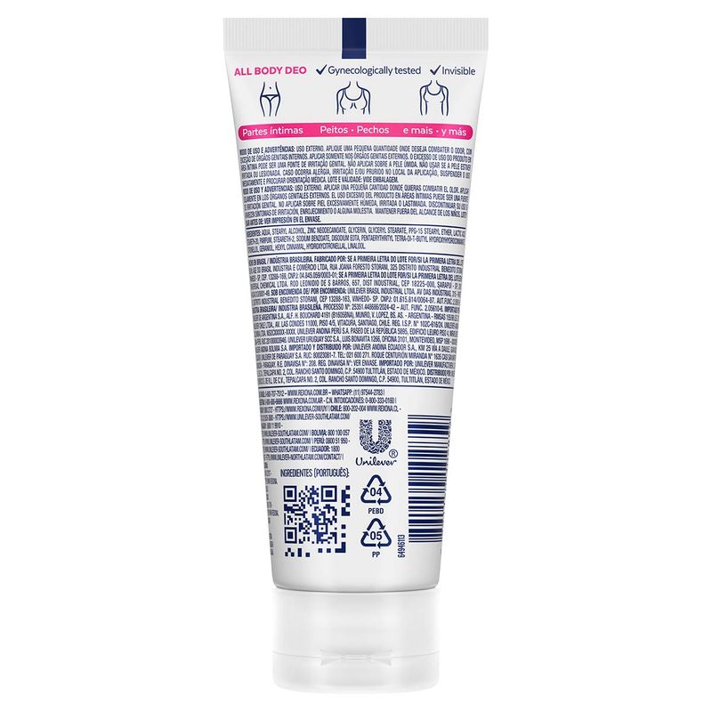 DESODORANTE REXONA CREME ALL BODY WIL ROSE 75G