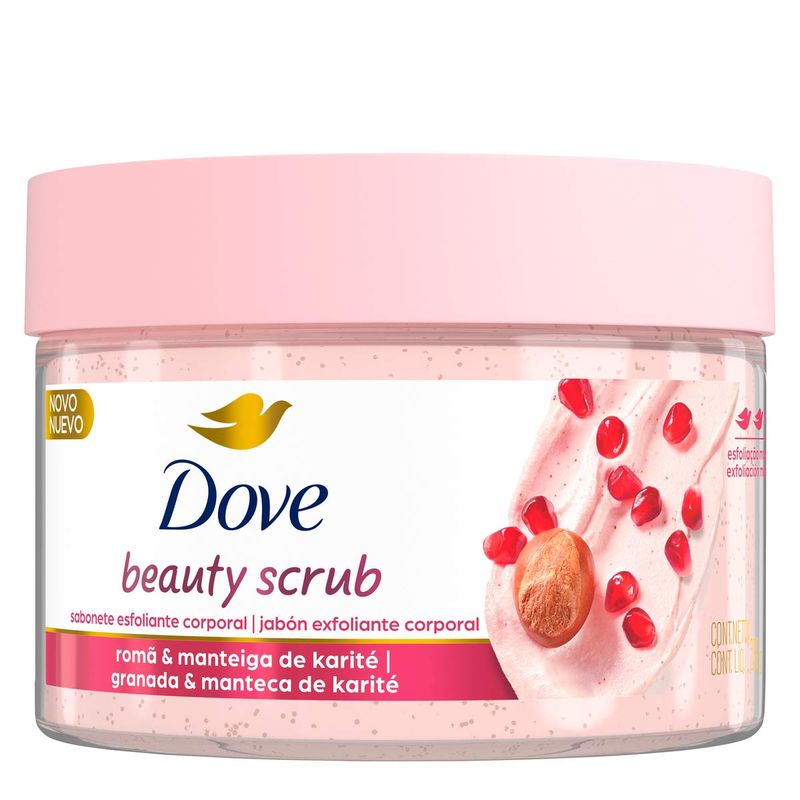 DOVE SABONETE BEAUTY SCRUB ROMA E MANTEIGA DE KARITE 280G