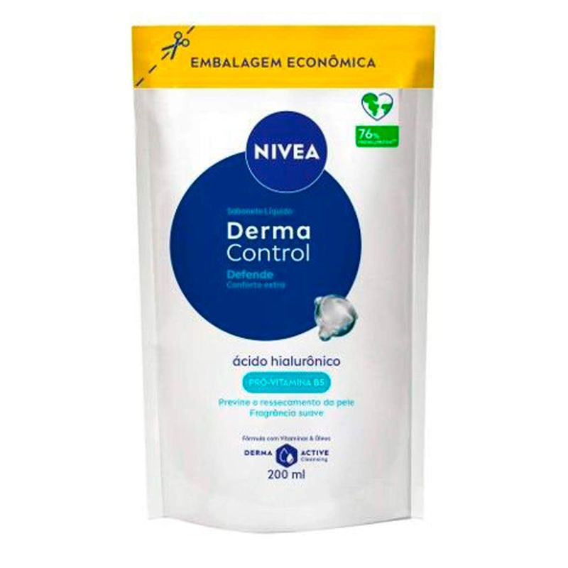 NIVEA SABONETE LIQUIDO DERMO CONTROL DEFENDE REFIL 200ML