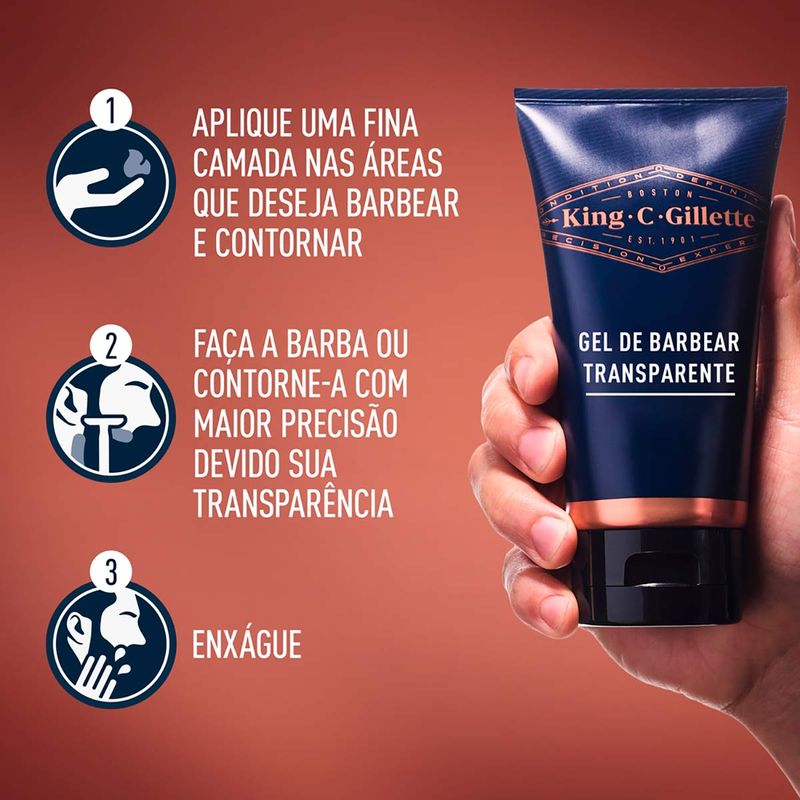 GEL DE BARBEAR KING C GILLETTE 170ML