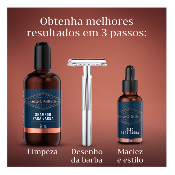OLEO PARA BARBA KING C GILLETTE 30ML