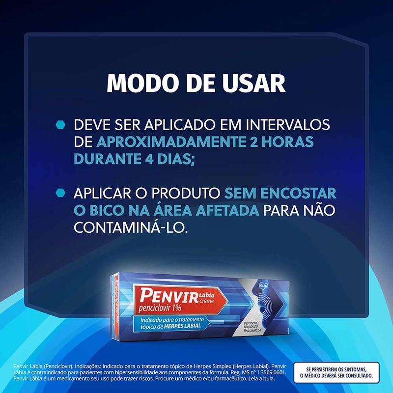 PENVIR LABIAL 1% CREME 5G