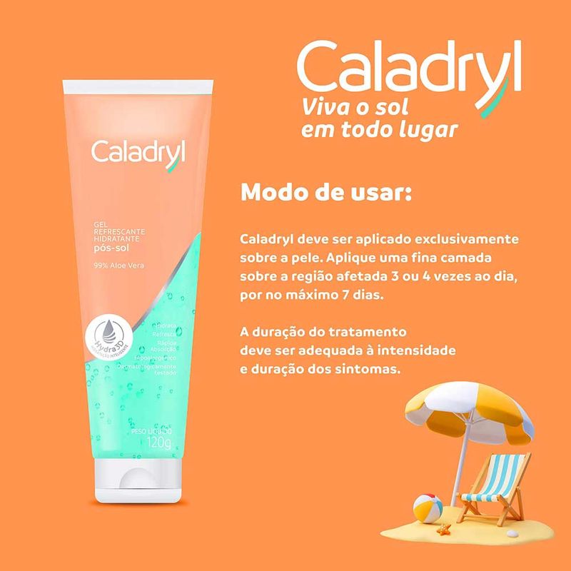 CALADRYL GEL POS SOL ALOE VERA 120G