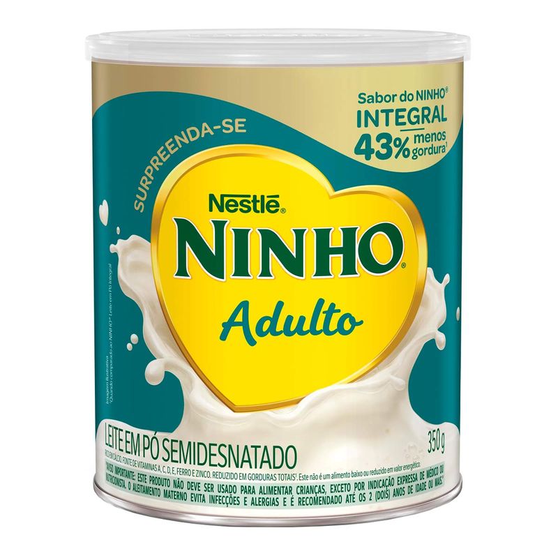 LEITE NINHO ADULTO SEMIDESNATADO 350G