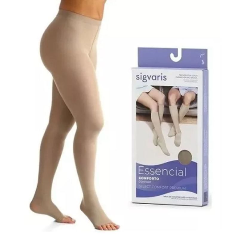 MEIA CALÇA SIGVARIS 20-30MMHB COR NATURAL M