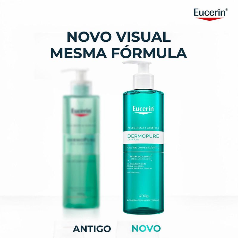 EUCERIN DERMO PURE GEL DE LIMPEZA GENTIL 400G