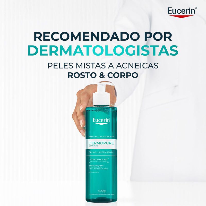 EUCERIN DERMO PURE GEL DE LIMPEZA GENTIL 400G