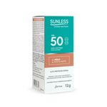 SUNLESS PROTETOR SOLAR FPS50 STICK MEDIA 12G
