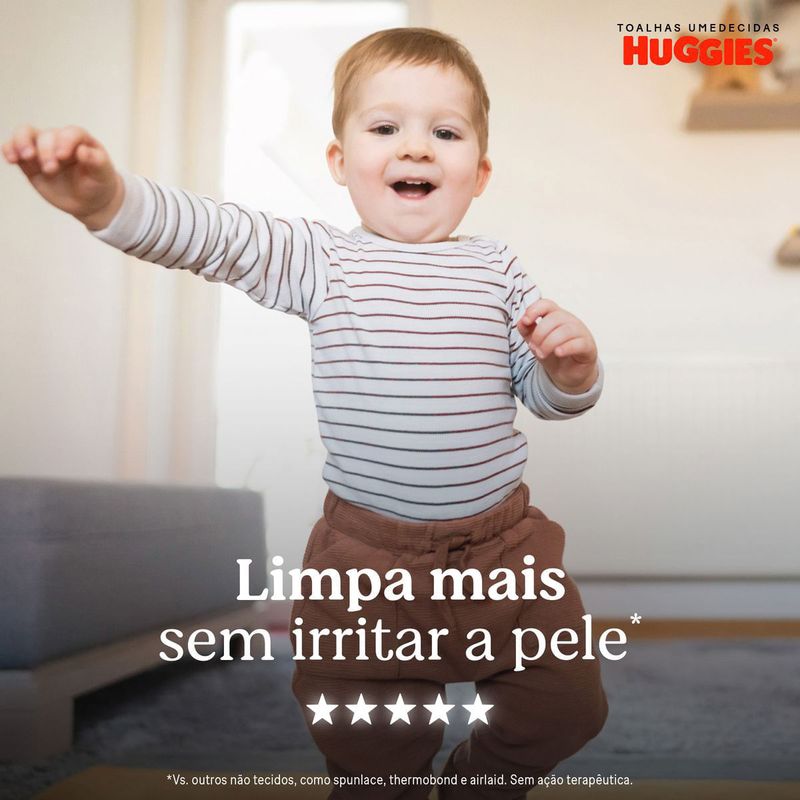 LENÇO UMEDECIDO HUGGIES ROSTO E CORPO 48UN L4P3