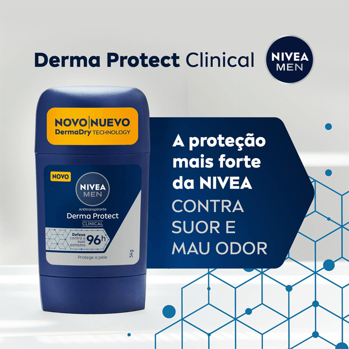 DESODORANTE NIVEA STICK CLINICAL MEN DERMA PROTECT 54G